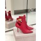 Replica Jimmy Choo 3086 JC1605 Buddha Luxury Replica Jimmy Choo Nell Ankle Boots 85Mm In Red Leather Uk - 3086 - Buddha Luxury