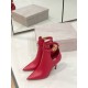 Replica Jimmy Choo 3086 JC1605 Buddha Luxury Replica Jimmy Choo Nell Ankle Boots 85Mm In Red Leather Uk - 3086 - Buddha Luxury