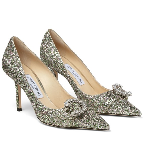 replica Jimmy Choo Saresa 85mm Pumps In Glitter UK