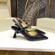 replica Jimmy Choo Ray 65mm Slingback Pumps In Black Leather UK