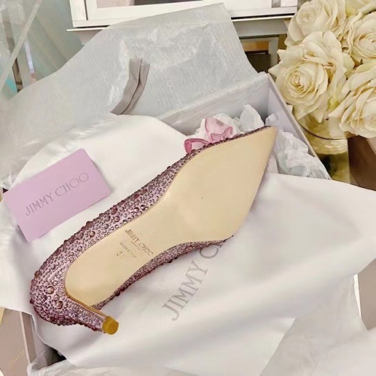 Replica Jimmy Choo Alia 85mm Pumps In Pink Crystal UK replica Jimmy Choo Alia 85mm Pumps In Pink Crystal UK