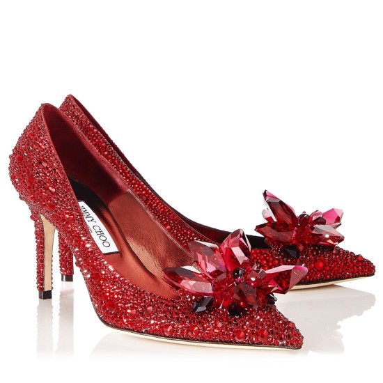 Replica Jimmy Choo Alia 85Mm Pumps In Red Crystal Uk - 3224 - Buddha Luxury