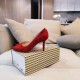 replica Jimmy Choo Love 85mm Pumps In Red Suede Leather UK