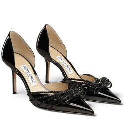 Jimmy Choo Kaitence 85mm Pumps In Black Patent Leather UK