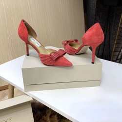 Jimmy Choo Kaitence 85mm Pumps In Fuchsia Suede Leather UK