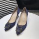 Replica Manolo Blahnik Hangisi 70 Pumps In Navy Blue Satin Uk - 3179 - Buddha Luxury