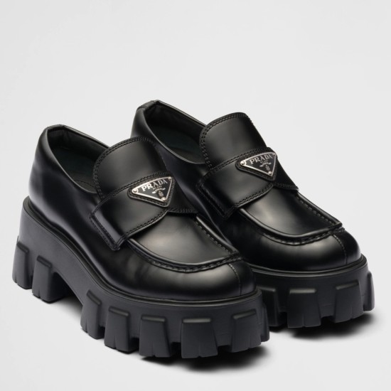 Replica pradamonolith loafers in black brushed leather uk replica pradamonolith loafers in black brushed leather uk