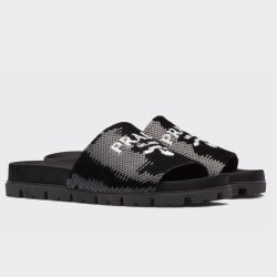 pradaslides embroidered with sequins uk
