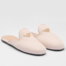 pradaslippers in nude velvet uk