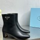 Replica Prada 3116 P1989 Buddha Luxury Replica Prada Ankle Boots 55Mm In Black Leather Uk - 3116 - Buddha Luxury