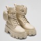 Replica Prada 3046 P1076 Buddha Luxury Replica Prada Monolith Boots In Beige Leather And Nylon Fabric Uk - 3046 - Buddha Luxury