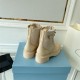 Replica Prada Ankle Boots In Beige Brushed Leather And Re-Nylon Uk - 3048 - Buddha Luxury