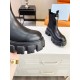 Replica Prada 3087 P1607 Buddha Luxury Replica Prada Monolith Ankle Boots In Black Brushed Leather Uk - 3087 - Buddha Luxury
