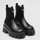 Replica Prada 3087 P1607 Buddha Luxury Replica Prada Monolith Ankle Boots In Black Brushed Leather Uk - 3087 - Buddha Luxury