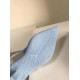 replica Prada Slingback Pumps In Light Blue Brushed Leather UK