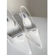 replica Prada Slingback Pumps In White Brushed Leather UK
