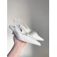 replica Prada Slingback Pumps In White Brushed Leather UK