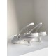 replica Prada Slingback Pumps In White Brushed Leather UK