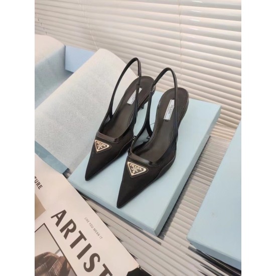 replica Prada Slingback Pumps In Mesh Fabric UK