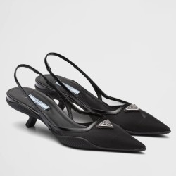 Prada Slingback Pumps In Mesh Fabric UK