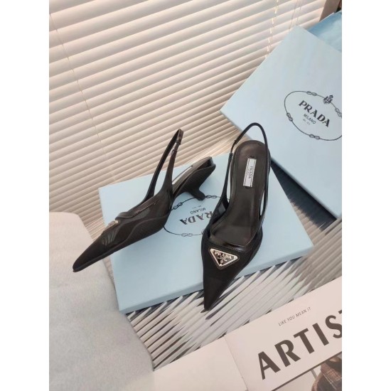 replica Prada Slingback Pumps In Mesh Fabric UK