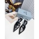 Replica Prada Slingback Pumps 55Mm In Black Brushed Leather Uk - 3245 - Buddha Luxury