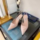 Replica Prada Slingback Pumps 75MM In Powder Brushed Leather UK replica Prada Slingback Pumps 75MM In Powder Brushed Leather UK