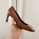 Replica Roger Vivier Belle Vivier Trompette 70mm Pumps In Brown Calfskin UK replica Roger Vivier Belle Vivier Trompette 70mm Pumps In Brown Calfskin UK