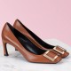 Replica Roger Vivier Belle Vivier Trompette 70mm Pumps In Brown Calfskin UK replica Roger Vivier Belle Vivier Trompette 70mm Pumps In Brown Calfskin UK