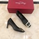 Replica Roger Vivier Belle Vivier Trompette 70mm Pumps In Black Calfskin UK replica Roger Vivier Belle Vivier Trompette 70mm Pumps In Black Calfskin UK