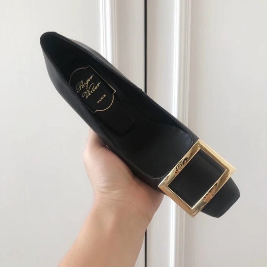 Replica Roger Vivier Belle Vivier Trompette 70mm Pumps In Black Calfskin UK replica Roger Vivier Belle Vivier Trompette 70mm Pumps In Black Calfskin UK