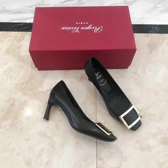 Replica Roger Vivier Belle Vivier Trompette 70mm Pumps In Black Calfskin UK replica Roger Vivier Belle Vivier Trompette 70mm Pumps In Black Calfskin UK