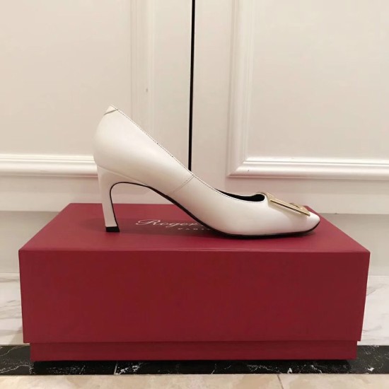 Replica Roger Vivier Belle Vivier Trompette 70mm Pumps In White Calfskin UK replica Roger Vivier Belle Vivier Trompette 70mm Pumps In White Calfskin UK
