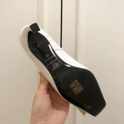 Roger Vivier Belle Vivier Trompette 70mm Pumps In White Calfskin UK Roger Vivier Belle Vivier Trompette 70mm Pumps In White Calfskin UK