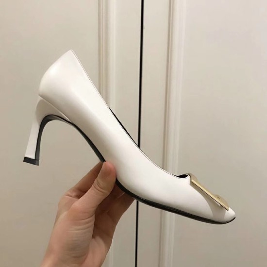Replica Roger Vivier Belle Vivier Trompette 70mm Pumps In White Calfskin UK replica Roger Vivier Belle Vivier Trompette 70mm Pumps In White Calfskin UK