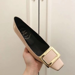 Roger Vivier Belle Vivier 45mm Pumps In Pink Patent Leather UK