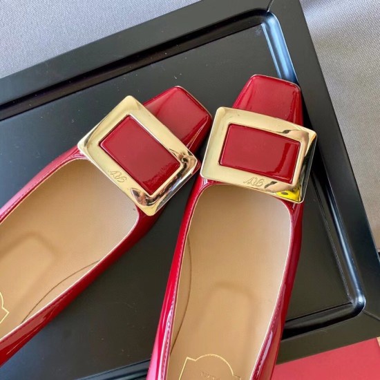 Replica Roger Vivier Belle Vivier 45mm Pumps In Red Patent Leather UK replica Roger Vivier Belle Vivier 45mm Pumps In Red Patent Leather UK