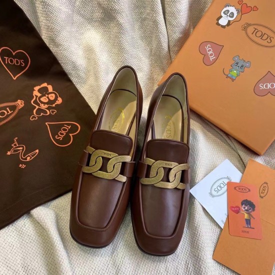 replica Tods Kate Pumps 60mm In Brown Leather UK