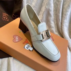 Tod's Kate Pumps 60mm In White Leather UK