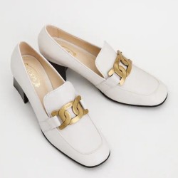Tod's Kate Pumps 60mm In White Leather UK