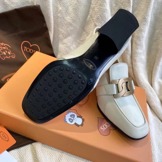 replica Tods Kate Pumps 60mm In White Leather UK