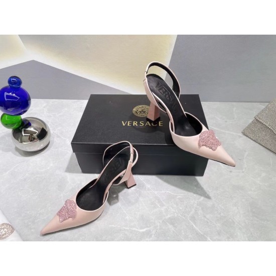 Replica Versace La Medusa Slingback Pumps In Pink Satin Uk Replica Versace La Medusa Slingback Pumps In Pink Satin Uk