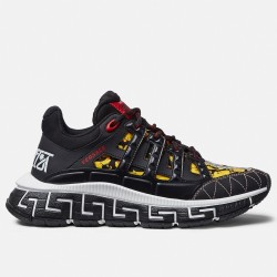 versaceblack trigreca sneakers with barocco print uk
