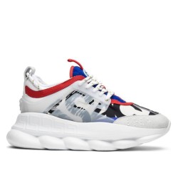 versacechain reaction sneakers with neoprene printed uk
