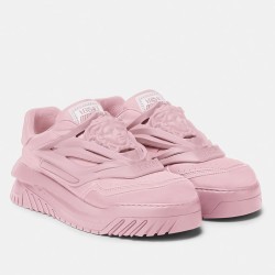 versaceodissea sneakers in pink leather uk