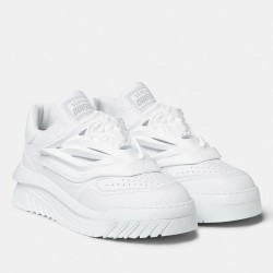 versaceodissea sneakers in white leather uk