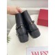 Replica Valentino Beatle Rockstud Boots 55Mm In Black Leather Uk - 3115 - Buddha Luxury