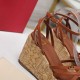 Replica Valentino Women Espadrilles Valentino Raflower Wedge Sandals In Brown Calfskin Uk Replica Valentino Women Espadrilles Valentino Raflower Wedge Sandals In Brown Calfskin Uk