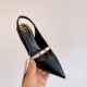 Replica Valentino Black Rockstud Slingback Pumps With 70Mm Sculpted Heel Uk - 3296 - Buddha Luxury