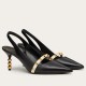 Replica Valentino Black Rockstud Slingback Pumps With 70Mm Sculpted Heel Uk - 3296 - Buddha Luxury